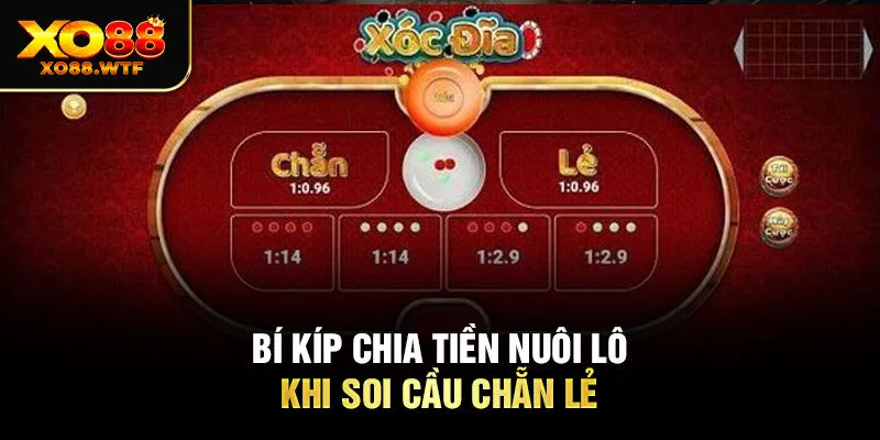 Bí kíp chia tiền nuôi lô khi soi cầu chẵn lẻ